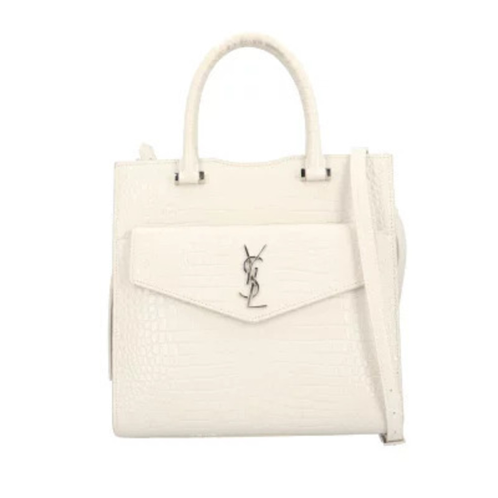 Saint Laurent Uptown Shoulder Bag White